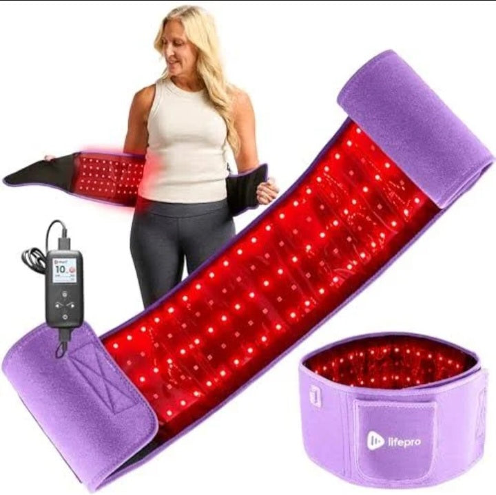 RegeNEase – Opove Red Light Therapy Belt with Portable Power Controller Near-Infrared Light Therapy for Tissue Repair Resolve Inflammation Relieve Back Pain 660nm & 850nm Wavelengths New Version R2
