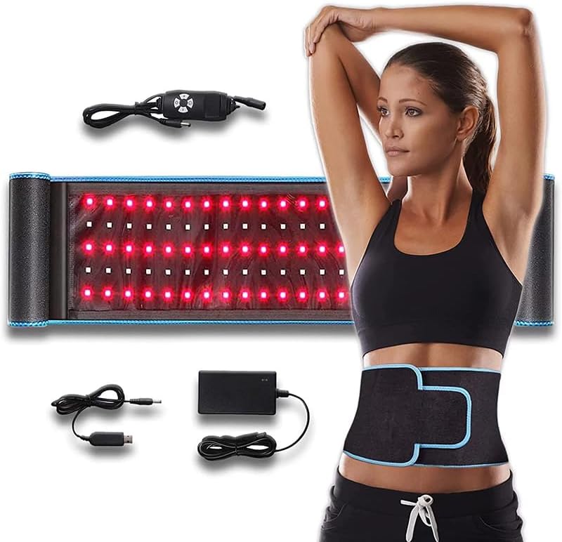 RegeNEase – Opove Red Light Therapy Belt with Portable Power Controller Near-Infrared Light Therapy for Tissue Repair Resolve Inflammation Relieve Back Pain 660nm & 850nm Wavelengths New Version R2